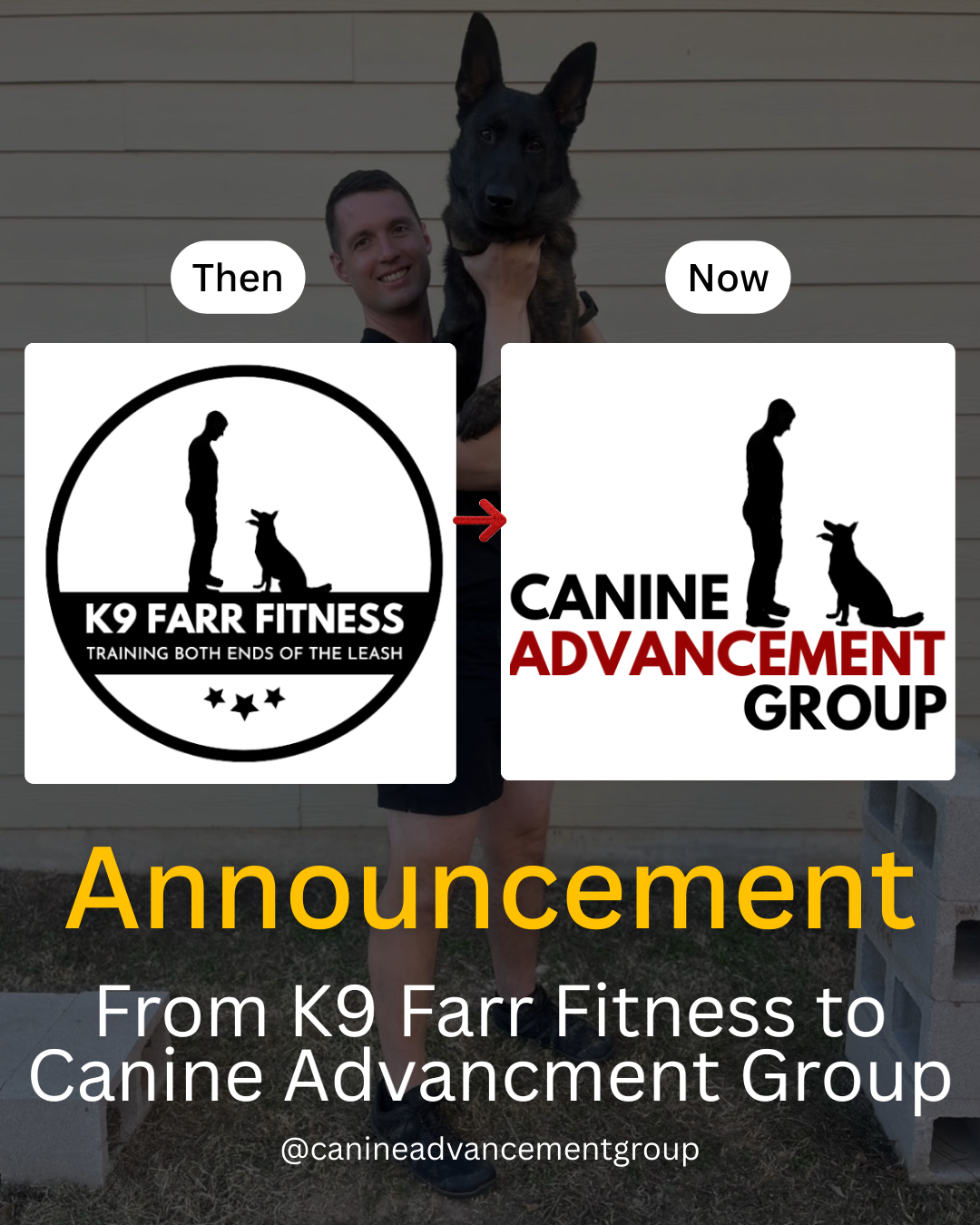 Why We Re-branded: From K9 Farr Fitness to Canine Advancement Group